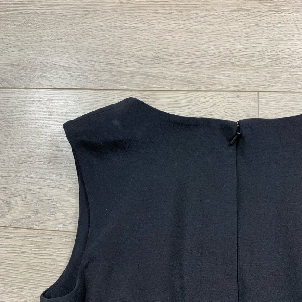 Jay Godfrey Black Purple Silk Sheath Cocktail Dress - Picture 8 of 11